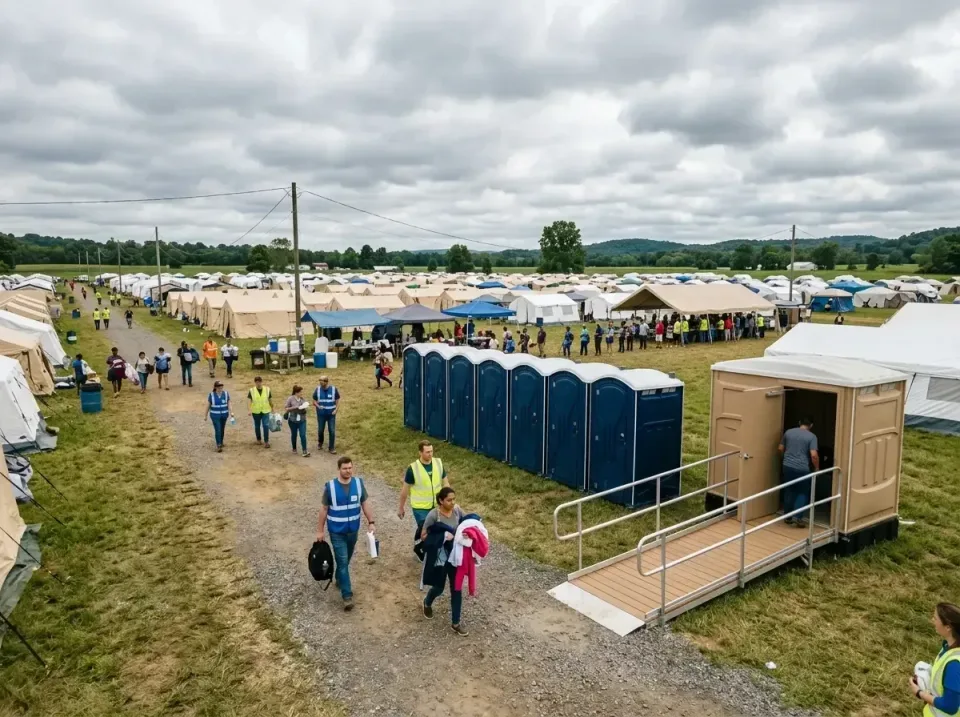 disaster-relief-camp-restrooms-010 — frequently asked questions, Dumpster & Portable Bathrooms Rental in Fort Campbell North…